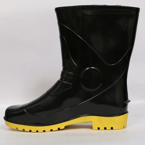 Fortune Winner - 10 Black Without Steel Gum Boot, Size: 9